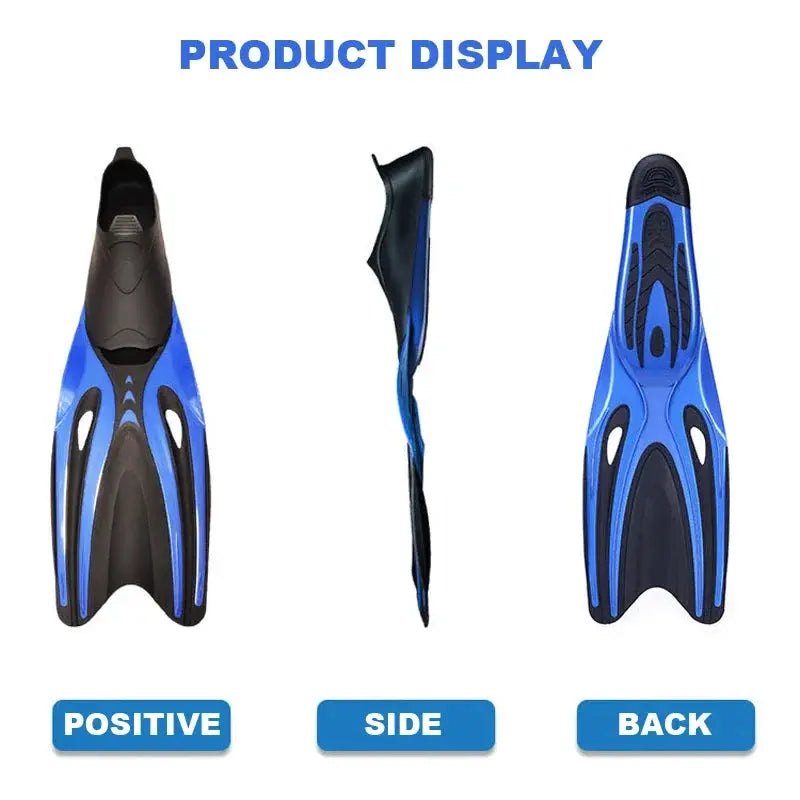 Professional Adult Flexible Comfort TPR Non Slip Swimming Fins Rubber Snorkeling Diving Flippers For Water Sports