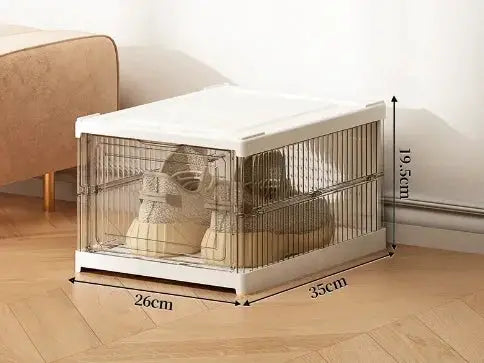 Dustproof Foldable 6 Layer Transparent Thickened Plastic Shoe Bins Stackable Sneaker Cabinet Organizers