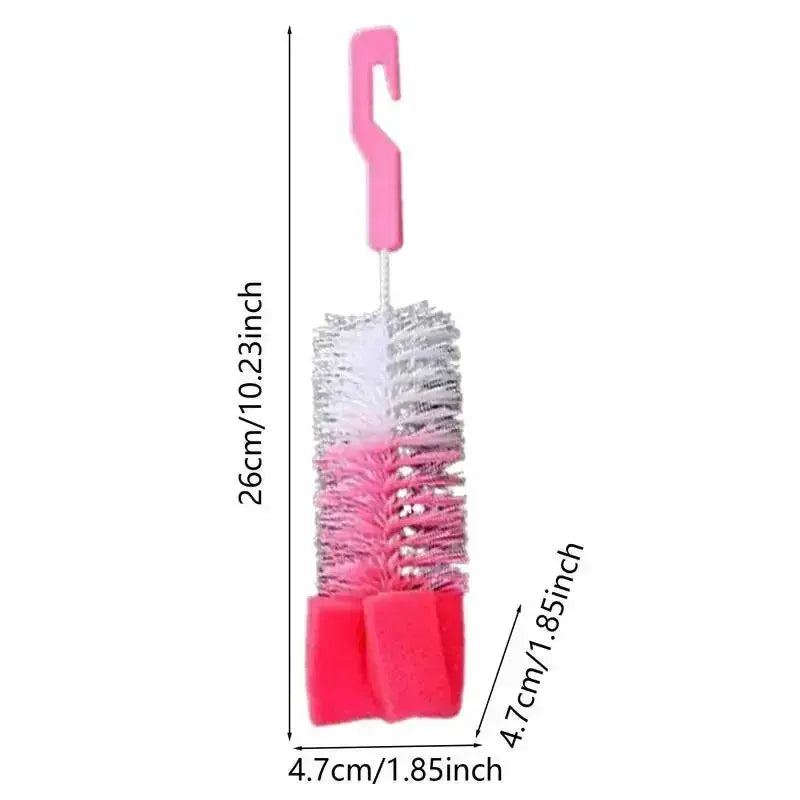 Baby Bottle Brush With Long Non Slip Handle And Fine Hair Sponge For Bottles And Cups Cleaning Tools