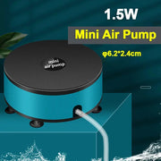 Ultra Silent 220ml Per Minute 1.5W Aquarium Air Pump Mini Oxygen Compressor For Fish Tanks