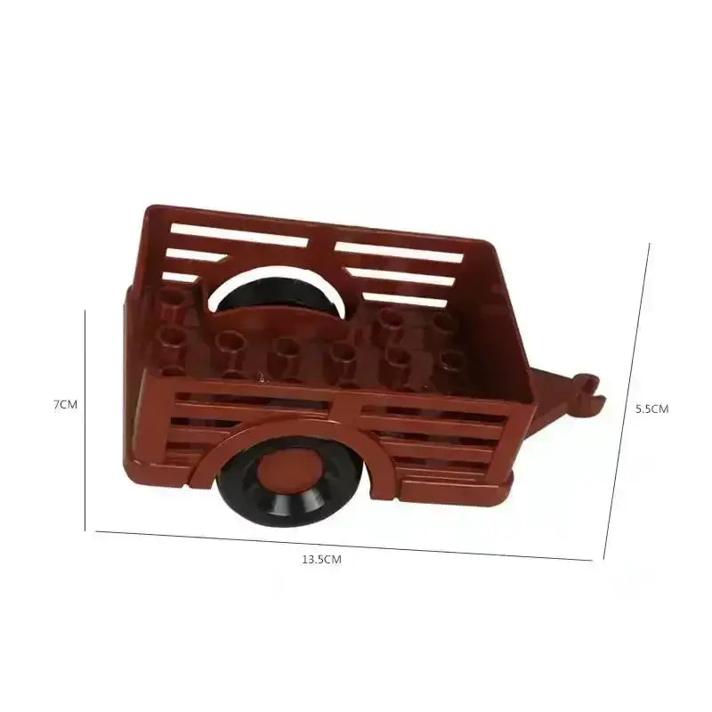 Big Building Blocks Accessories Compatible With Large Bricks Educational Toy Set For Kids Trucks Cars City Traffic