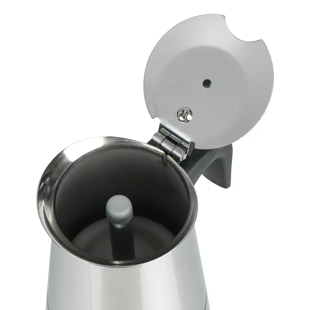 Stellar Brew Stainless Steel Moka Pot Stovetop Espresso Maker For Rich Mocha Latte Coffee 2 4 6 9 Cups