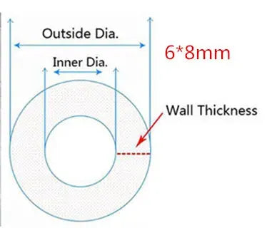 5 Meters Transparent Food Grade Silicone Tube Flexible Tubing for Aquarium Garden Use 2 4 6 8 10 12