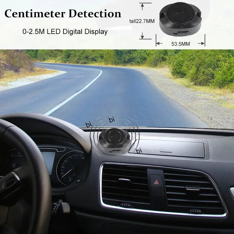 Simples Market 12V parking sensor kit with 4 flat-probe sensors and buzzer for reversing radar