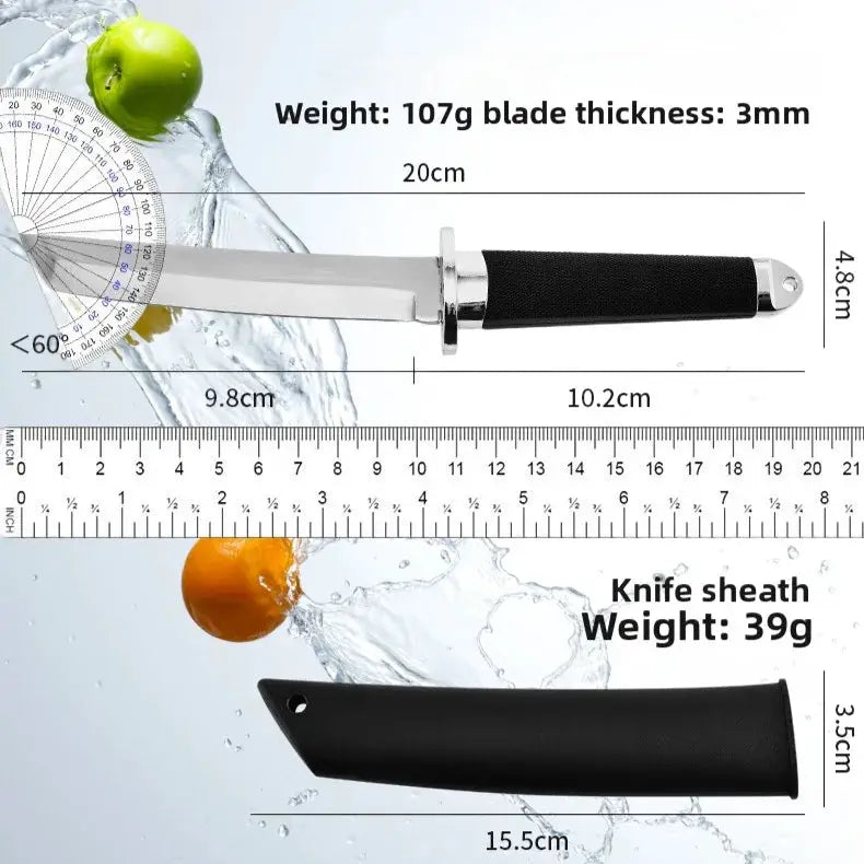 Hand Forged Fruit Knife With Wood Handle Durian Knife And Boning Knife High Stainless Steel Kitchen Chef Tool