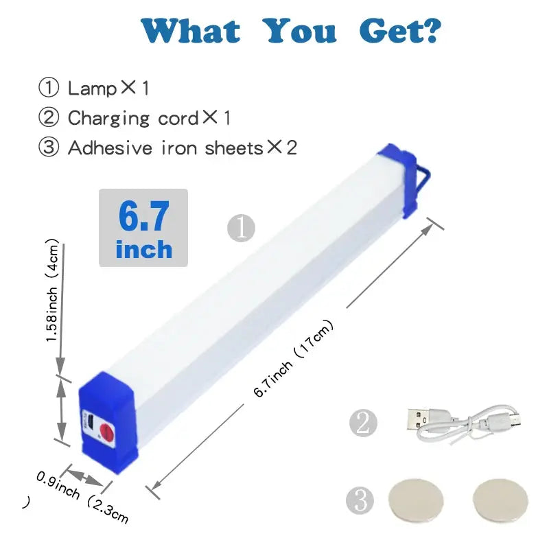 NovaLite LED Rechargeable Lamp Tube USB 5V Magnetic Portable Emergency Light For Camping And Outdoors