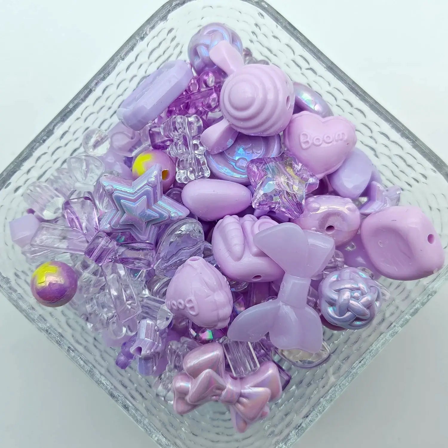 50g Mixed Color Acrylic Loose Beads Pack for DIY Jewelry Making Accessories for Bracelets and Necklaces