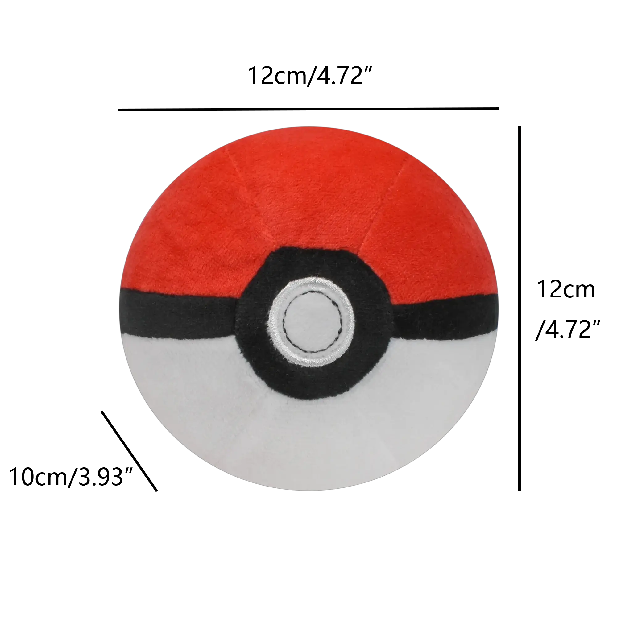 Poké Ball Plush Toys Set Master Ball Great Ball Ultra Ball Soft Stuffed Animals For Backpack Pendant Decoration