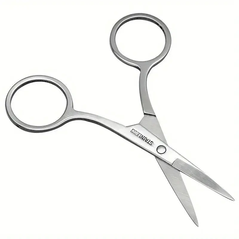 GlamPro Multi Function Nail Art Scissors For Brows Lashes And Nails Precision Stainless Steel Grooming Shears