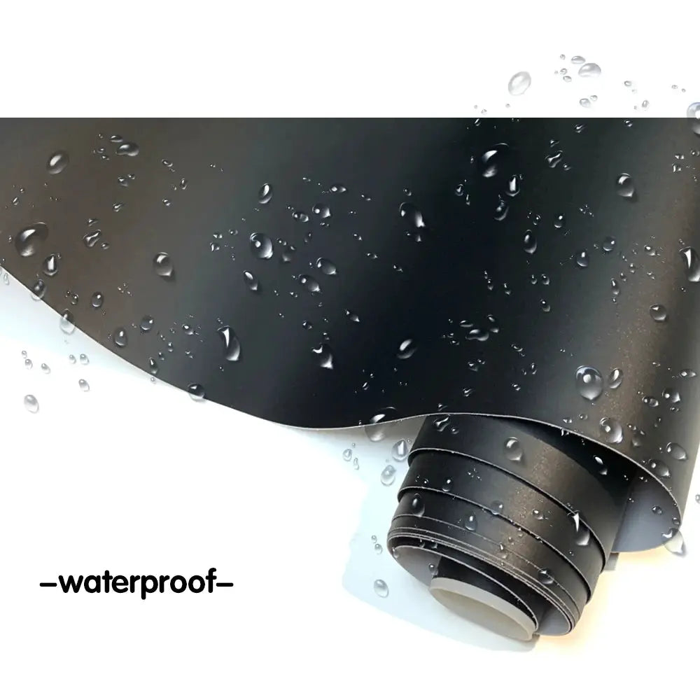 PVC car vinyl wrap film sheet by Simples Market, waterproof matte black satin finish