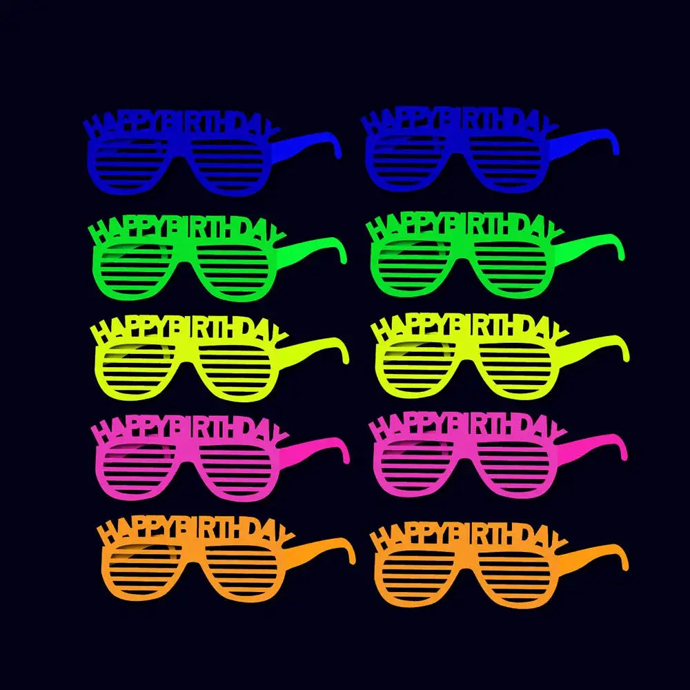 Neon UV Glow Party Hats Blacklight Fluorescent Hats For Adults And Kids Multi Pack 6 12 24 30 Pieces