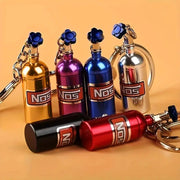 One Tenth Scale RC Car Nitrogen Bottle With Fixed Chain Metal Decorative Part Universal Fit For Climbing Vehicles