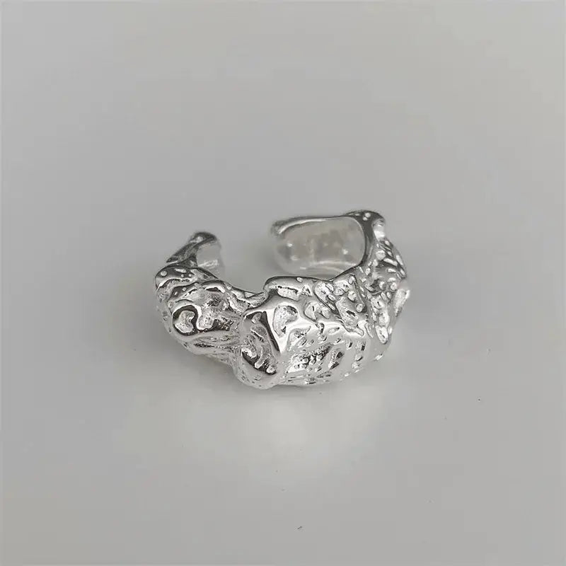 Simples Market irregular geometric silver ear cuff earring, non-piercing cartilage jewelry EH1411