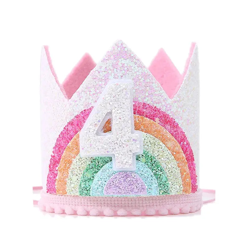 First Birthday Crown Hat For Kids Pink Party Decor Cute Birthday Party Hat For Boys And Girls
