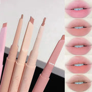 Dessert Lip Liner Automatic Rotating Waterproof Long Lasting No Color Outline Lip Liner Pen For Precise Lip Definition