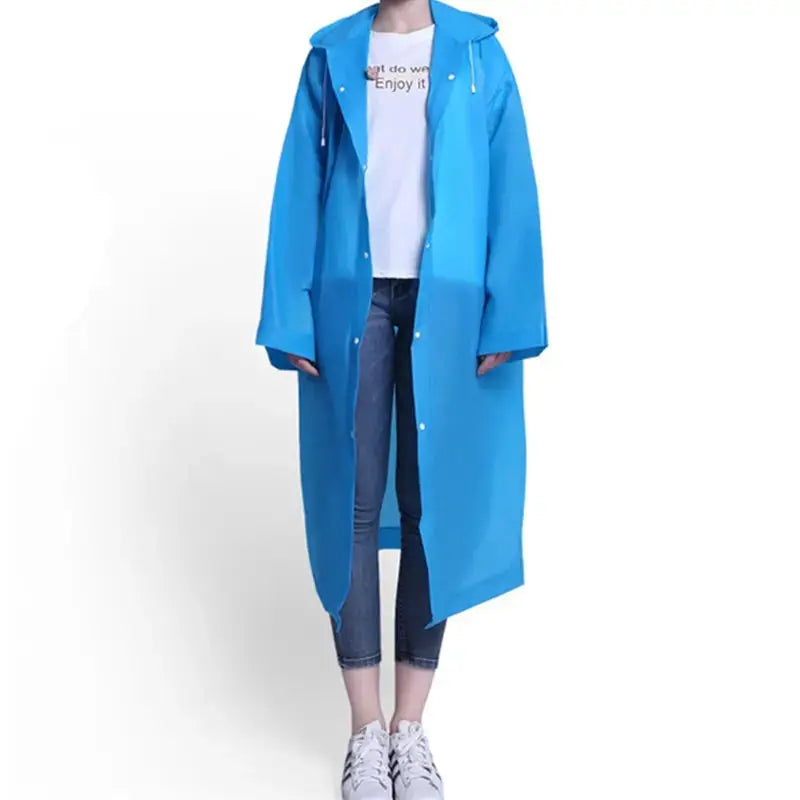 Adult Non Disposable Thickened Waterproof Universal One Piece Raincoat For Outdoor Travel And Climbing Rain Gear