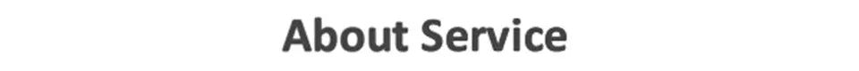 About Service banner heading on white background header.