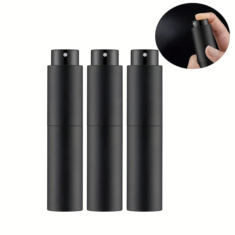10ml Travel Perfume Sprayer Refillable Cologne Container Empty Dispenser Spray Bottle Mini Black