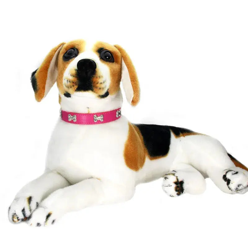 Bone Leather Durable Pet Collar For Dogs And Cats Puppies Pugs Chihuahuas Small And Large
