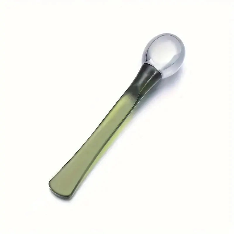 Eye Roller Massage Stick And Eye Cream Applicator Spatula Gold Alloy Facial Tool For Anti Wrinkle Skin Care
