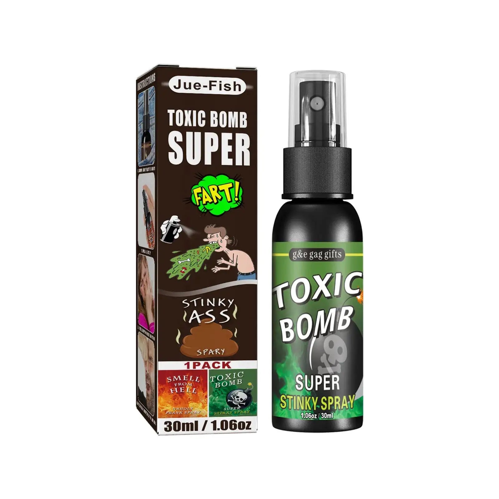 30ml Poop Spray Prank Gag Liquid Fart Joke Non Toxic Stink Bomb Extra Strong Smelly Gas Spray