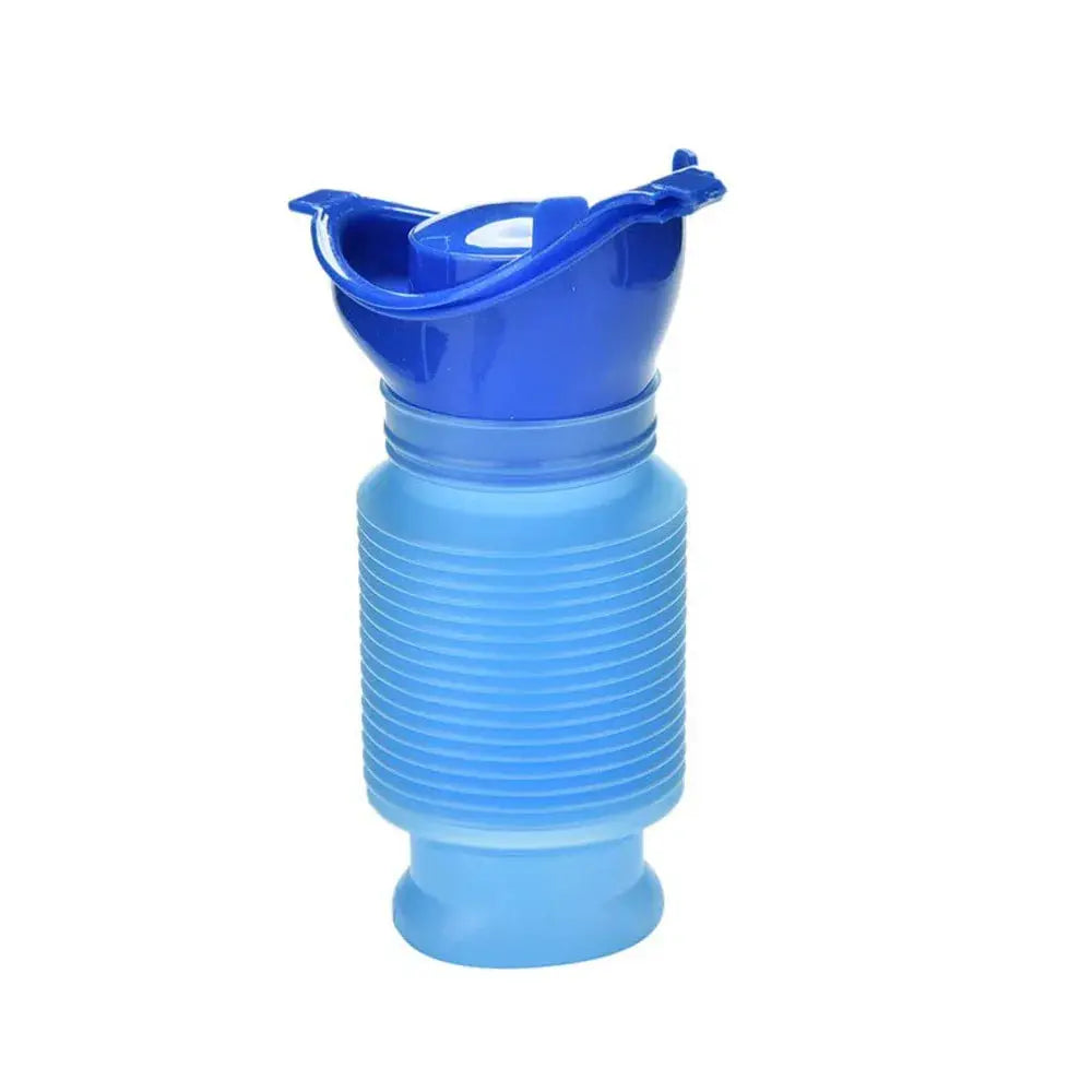 Simples Market 750ml portable urinal bottle, blue collapsible design with lid