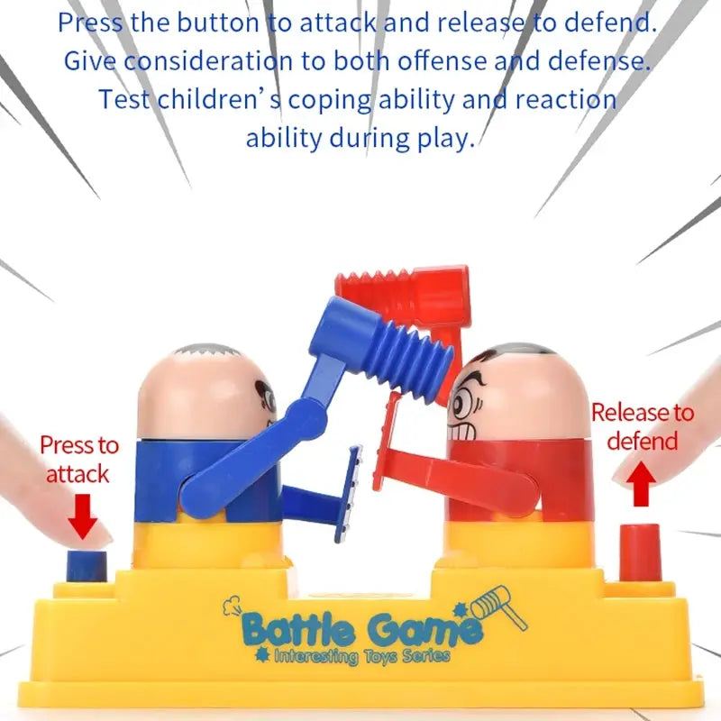 Children's Prank Decompression Funny Toy Two Person Head Fidgeting Game Parent Child Interactive Board Game for Kids