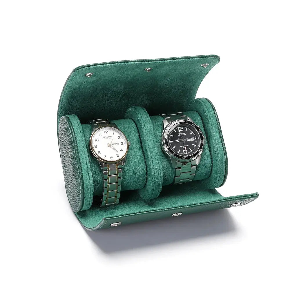 Embers Leather Watch Roll 1 2 3 slots Luxury Genuine Watch Storage Box Travel Bag Watch Case Gift Box Watch Pouch\]p;