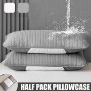 Simples Market gray quilted pillowcase set of 2, waterproof and anti-mite, 72x45cm