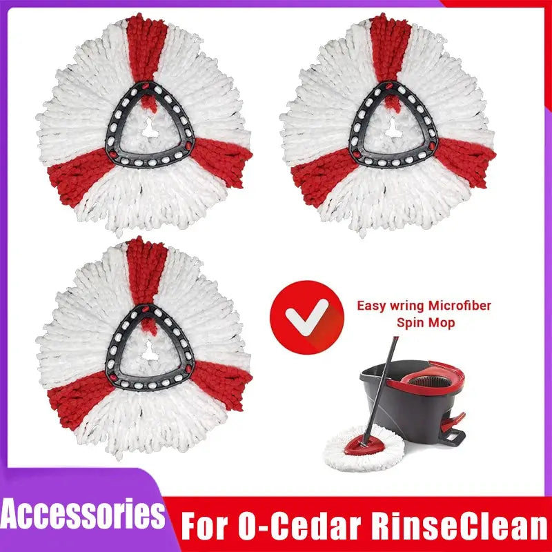 Mop Replacement Head Compatible With Vileda And O Cedar Microfiber Triangle Mop Refills Accessory