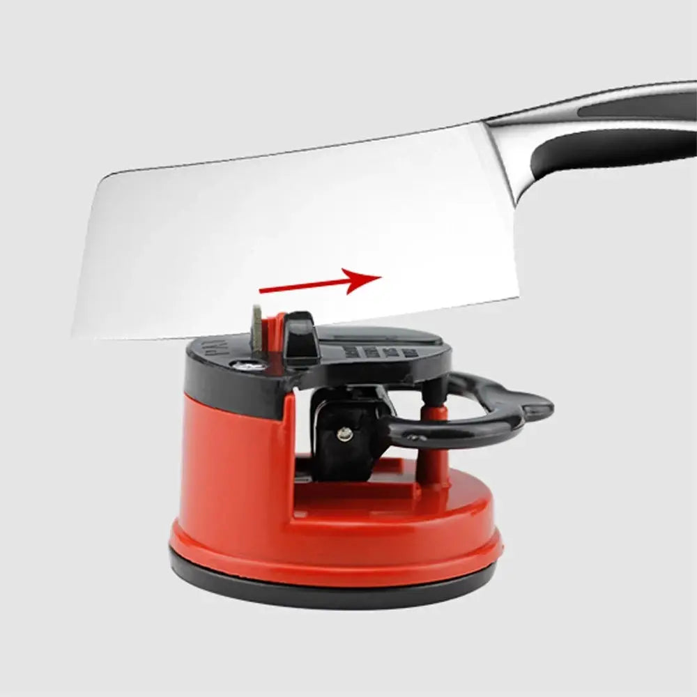 Knife Sharpener With Suction Base For Kitchen And Chef Damascus Knives Manual Pull Through Sharpening Tool