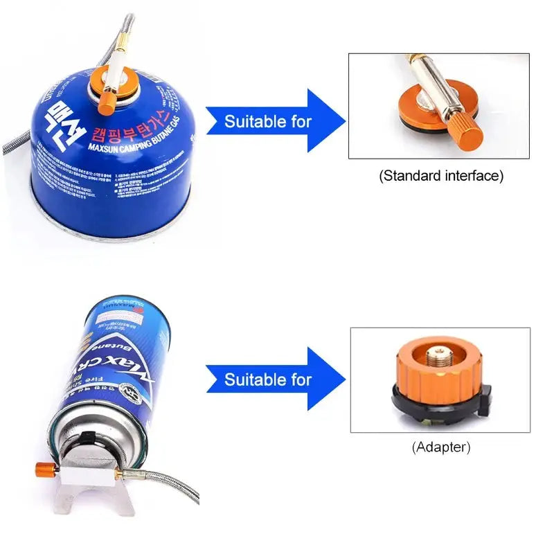 Camping Gas Stove Portable Folding Outdoor Backpacking Stove 3500W For Hiking And Picnics
