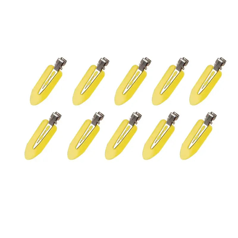 GlowStyle No Crease Hair Clips 10 Piece Set For Women And Girls Secure Hold Without Bending