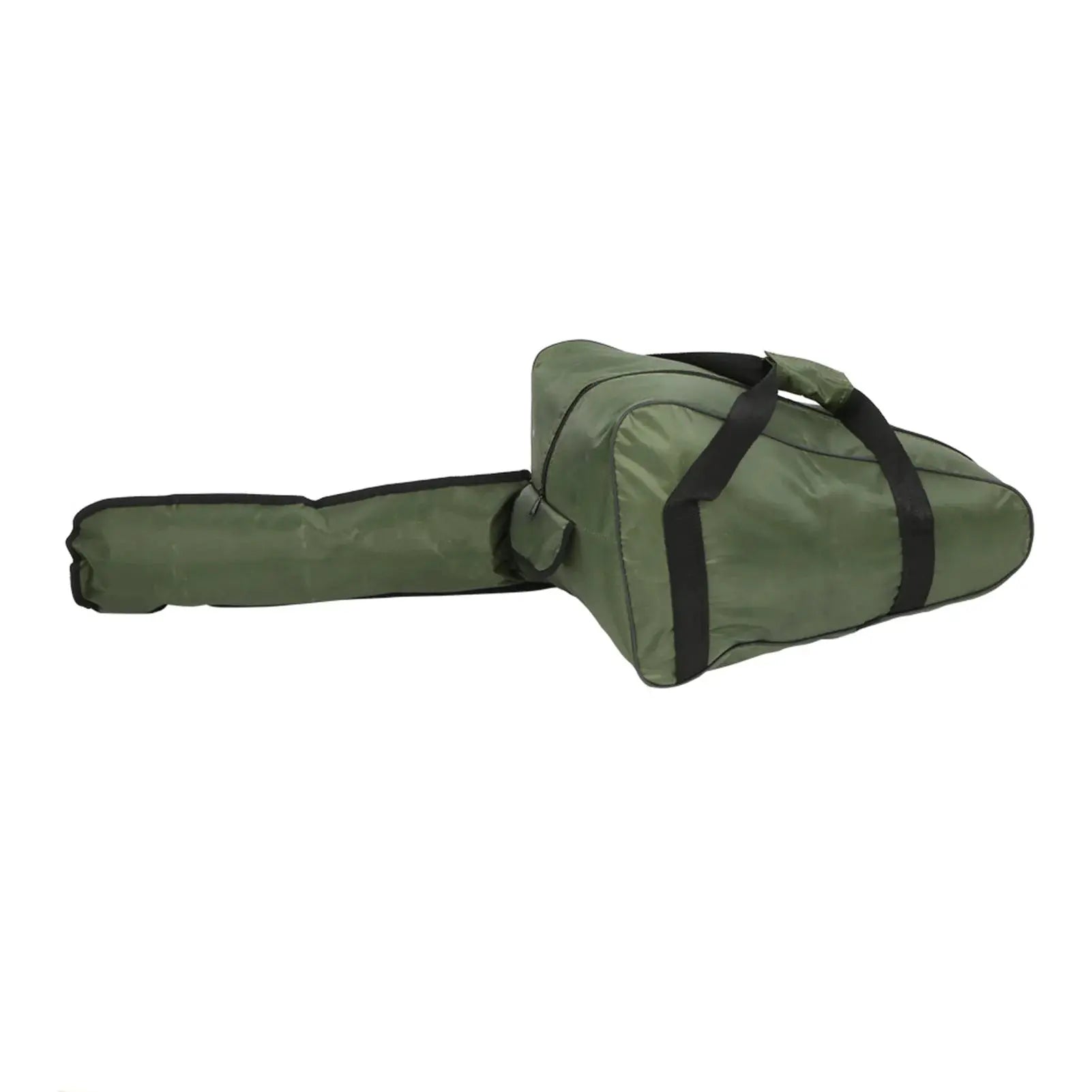 Chainsaw bag set; green waterproof Oxford cloth with black handles, 2-piece tool carry case by Simples Market