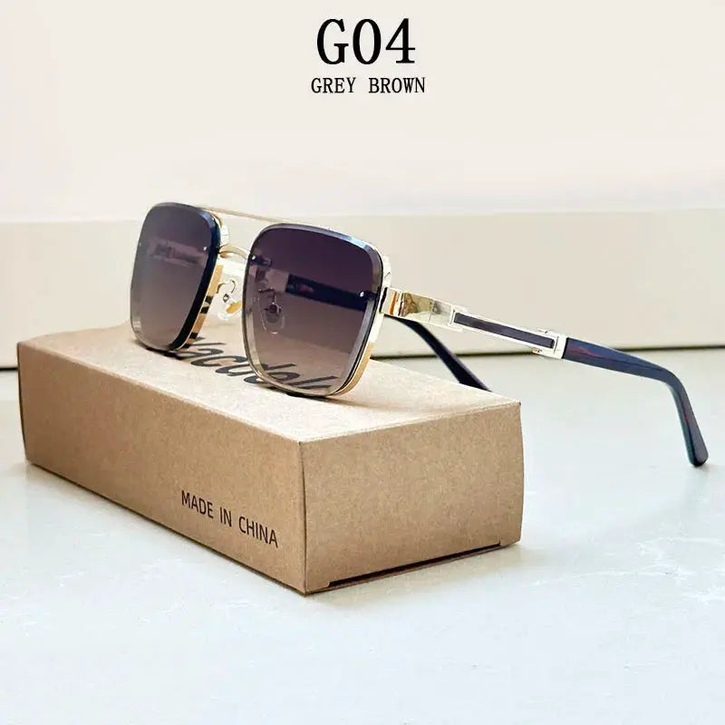 NovaLux Unisex Square Sunglasses Luxury Vintage Design With Lightweight Aluminium Magnesium Frame TAC Lenses