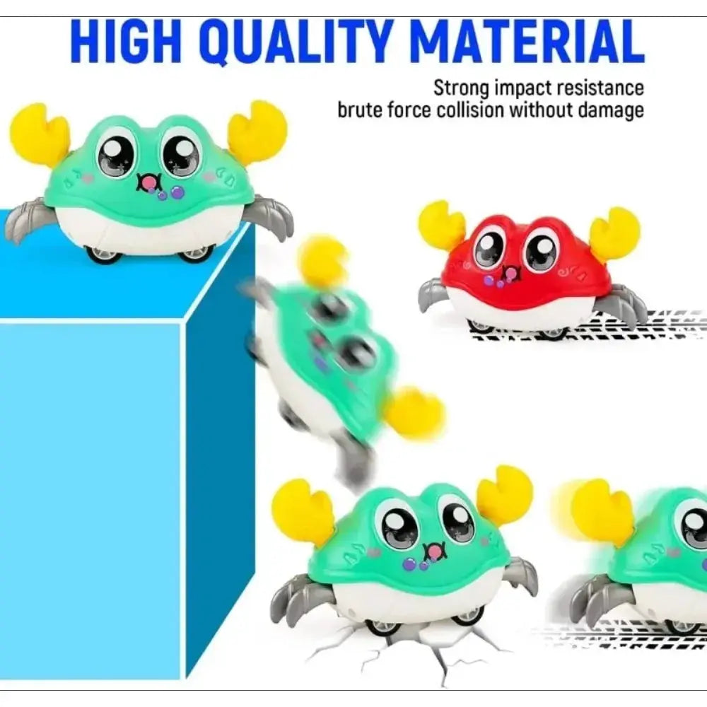 Children's Fun Double Return Force Crab Toy Simulation With Left And Right Shake Crawling And Bubble Blowing For Babies
