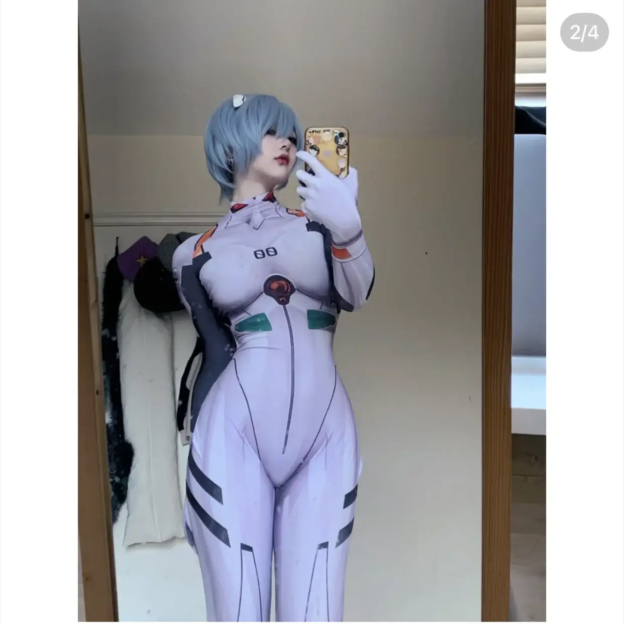 Rei Ayanami cosplay wig, short blue heat-resistant synthetic hair by Simples Market with wig cap