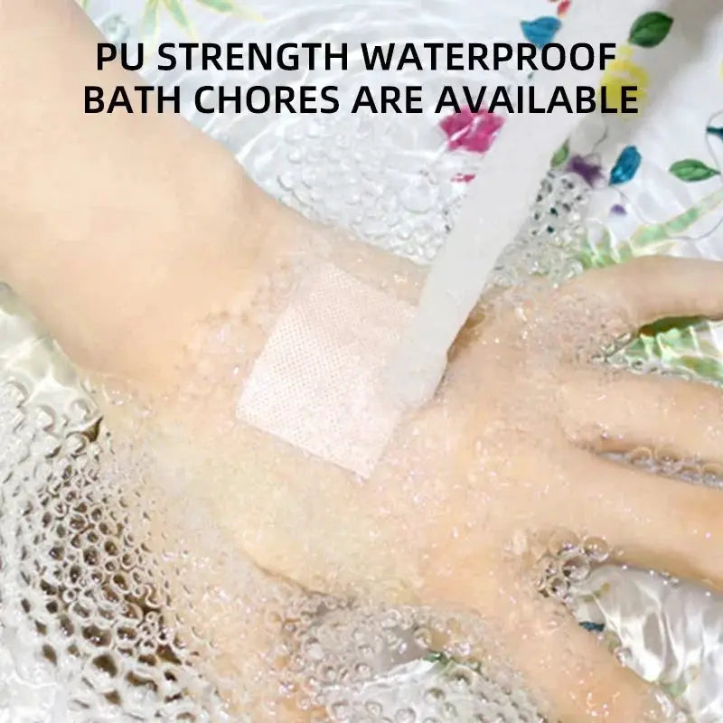 Transparent PU Square Waterproof Adhesive Bandage 38x38mm Pack Of 50 For Minor Wounds