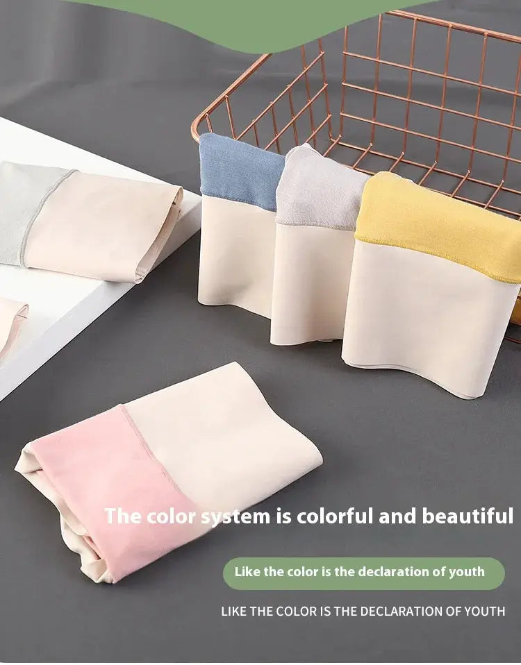 Simples Market 6Pcs modal high-waisted tummy-tuck triangle panties in assorted colors