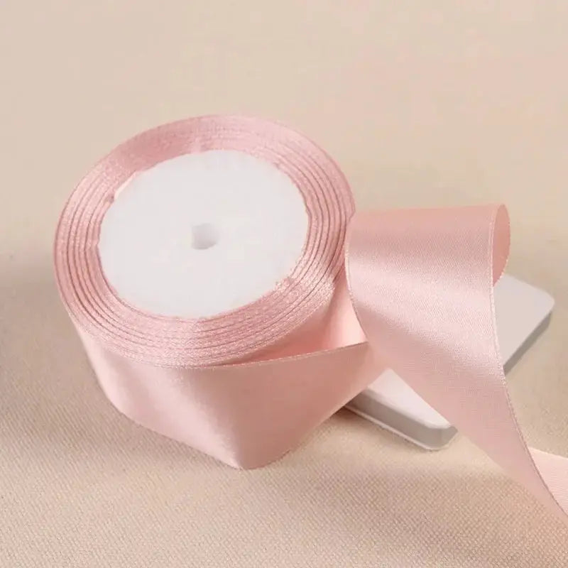 22 Meters Satin Ribbon Assorted Colors 6mm Wide 100 Percent Polyester Gift Wrap Craft Bow