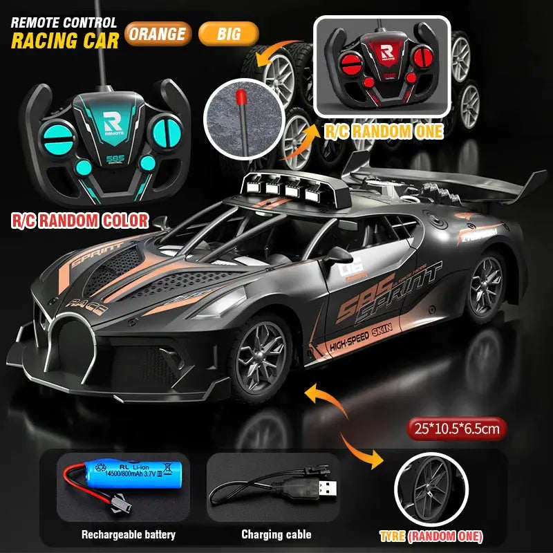 RC Car 4 Channel High Speed Remote Control Drift Racing Car Electric Sportscar Toy For Boys Kids Birthday Gift