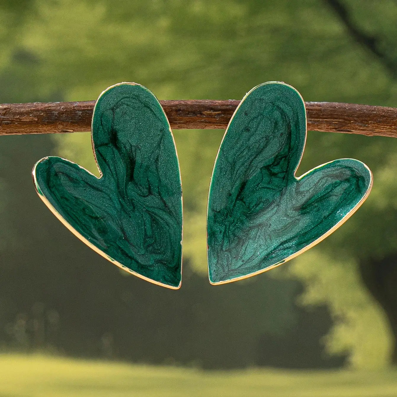 Smooth Irregular Heart Shaped Earrings For Women Elegant Stud Jewelry For Everyday And Vacation Wear