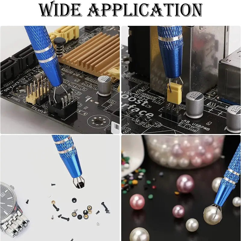 Precision 4 Claw IC Chip Extractor Tool For Delicate Electronic Components Grabber Pick Up Puller