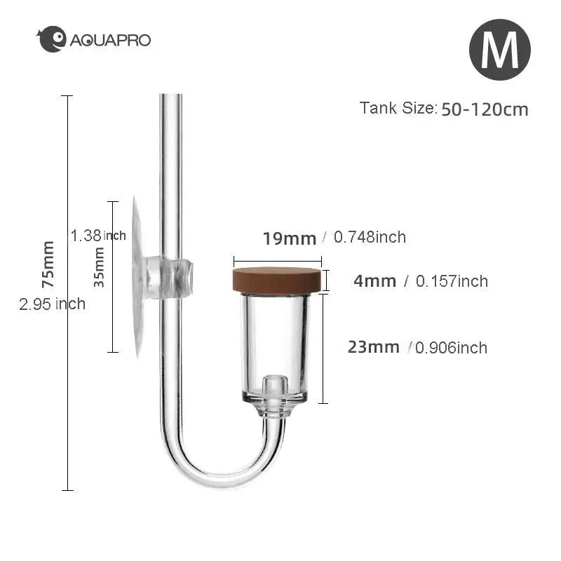 CO2 Diffuser For Aquarium And Terrarium Mini Bubble Counter Accessories For Plant Growth And Fish Health
