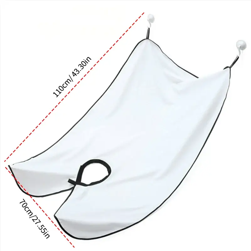 Male Shaving Apron Beard Catcher Cape For Grooming Hairdresser Bib Adult Shaver Cleanup Cape