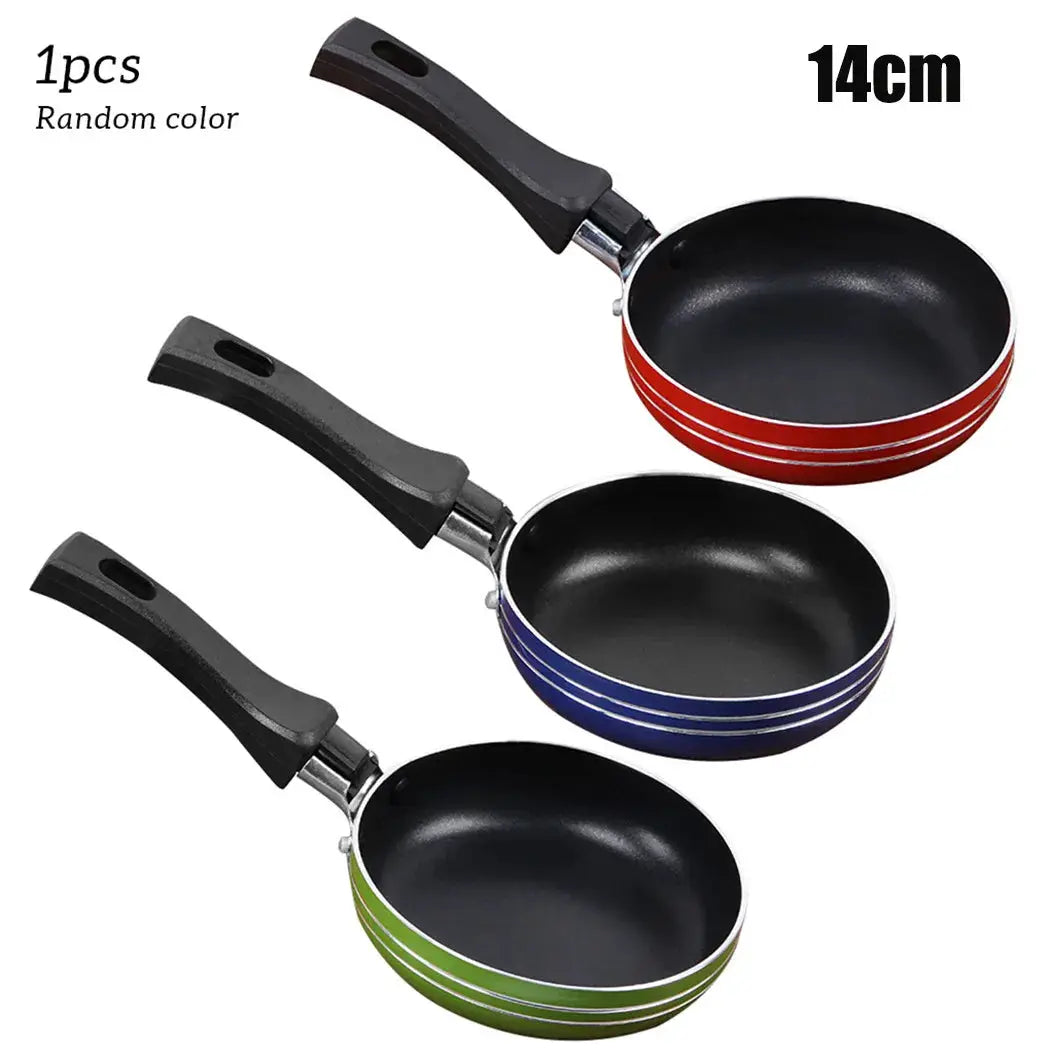 PrimeChef Mini Frying Pan Set 12cm 14cm 16cm 18cm Nonstick Stainless Steel Skillet For Single Serving Cooking
