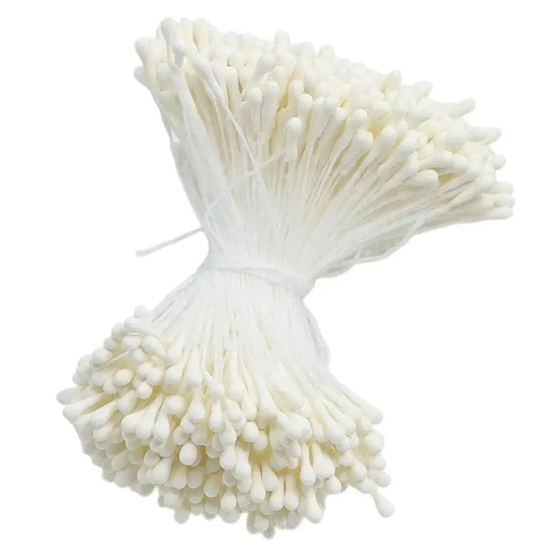 400 Pieces 2mm Mini Pearl Floral Pistils For Wedding Party Home Decoration Diy Accessories