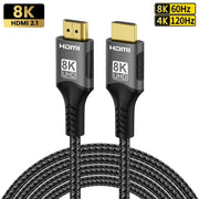 8K HDMI 2.1 Cable 48Gbps Ultra High Speed HDR ARC For RTX PC Laptop Projector TV 8K60Hz 4K120Hz
