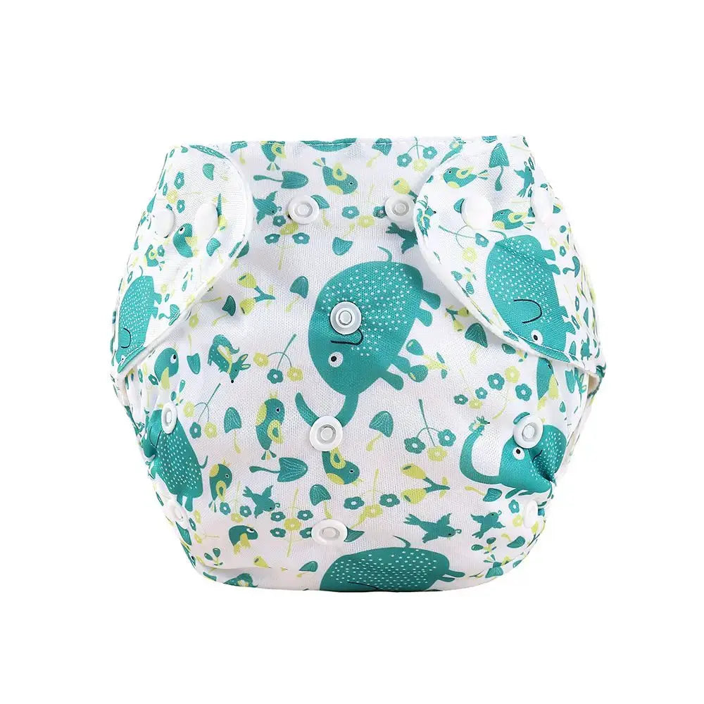 Eco Friendly Washable Reusable Cloth Diapers For Babies Grid Pattern Cotton Adjustable Training Pants 1 To 3 Years