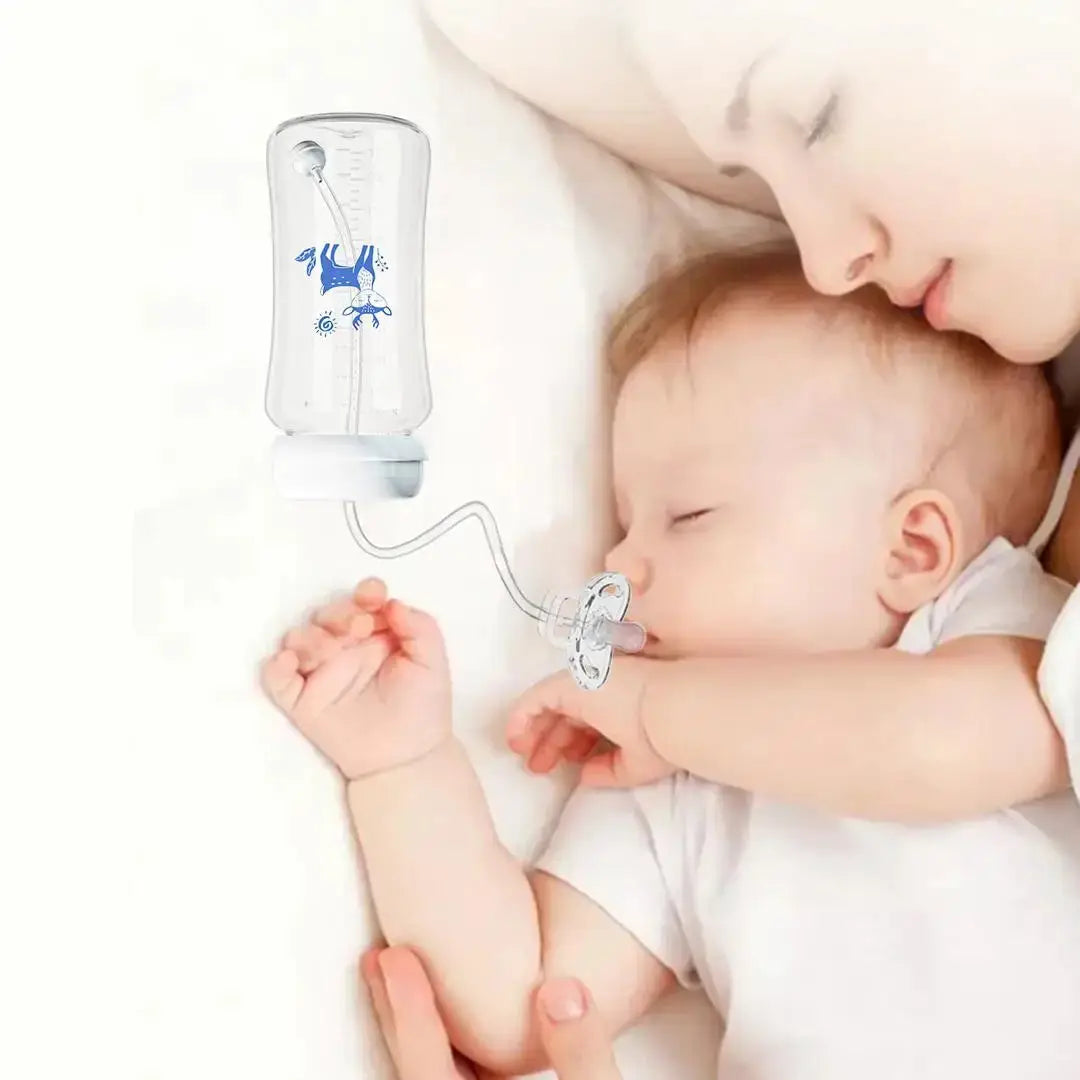 3 In 1 Hands Free 300ML Wide Neck Baby Bottle With Milk Storage Pacifier And Anti Drop Gravity Ball Feeding Bottle